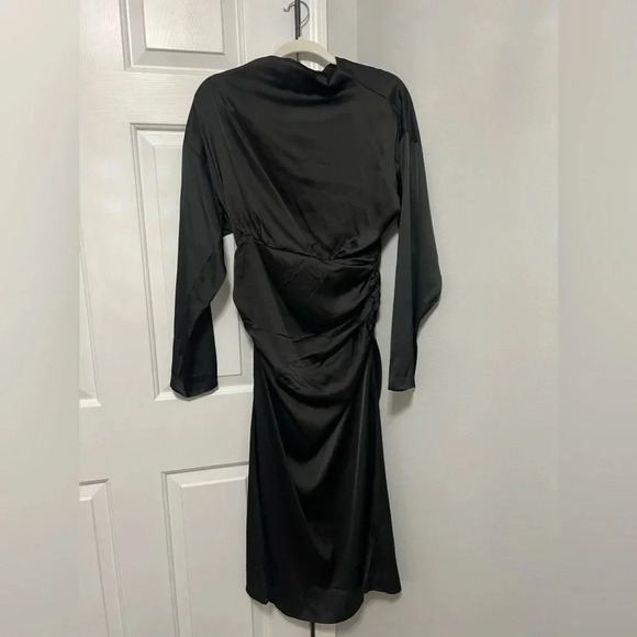 Satin Black Dress - Picture 1 of 2